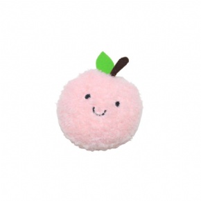Fluffy peach cat toy